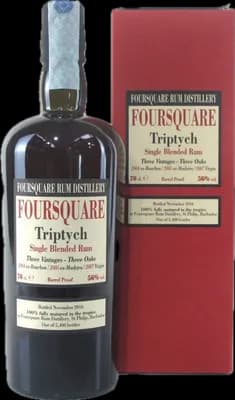 Bouteille de spiritueux : Triptych de la marque Foursquare