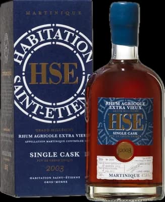 Bouteille de spiritueux : HSE Single Cask (MEB 2017) de la marque Distillerie du Simon
