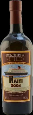 Bouteille de spiritueux : Haiti 2004 de la marque Transcontinental Rum Line