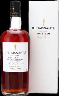 Bouteille de spiritueux : Single Rum 2016 & 2018 de la marque Renaissance