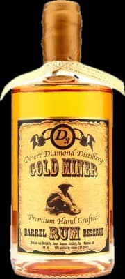 Bouteille de spiritueux : Gold Miner Barrel Reserve Rum de la marque Desert Diamond Distillery
