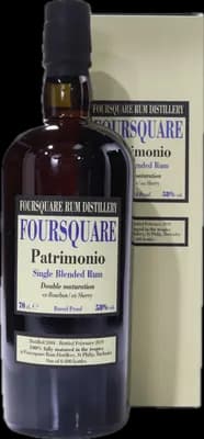 Bouteille de spiritueux : Patrimonio de la marque Foursquare