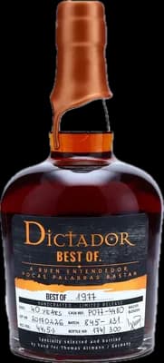 Bouteille de spiritueux : Best Of 1977 44,5% 40 Years de la marque Dictador