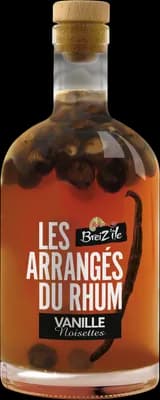 Bouteille de spiritueux : Les Arrangés Du Rhum Vanille Noisettes de la marque Breiz’île