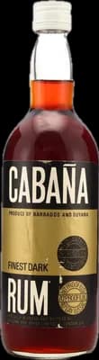 Bouteille de spiritueux : Cabana Finest Dark Rum (1970s) de la marque Saccone & Speed Ltd