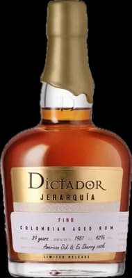 Bouteille de spiritueux : Jerarquia Fino 39 Years 1981 de la marque Dictador
