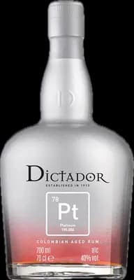 Bouteille de spiritueux : Platinum de la marque Dictador
