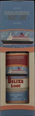 Bouteille de spiritueux : Belize 2005 de la marque Transcontinental Rum Line