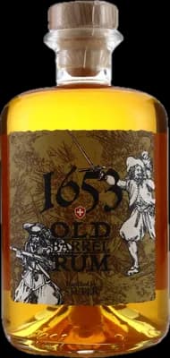 Bouteille de spiritueux : Old Barrel Rum 1653 de la marque Studer