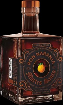 Bouteille de spiritueux : Ron Naranja Premium de la marque Martes Santo