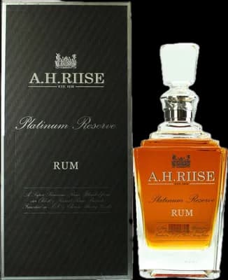 Bouteille de spiritueux : Platinum Reserve Small Batch No. 1 de la marque A.H. Riise