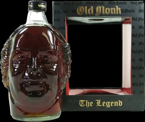 Bouteille de spiritueux : The Legend de la marque Old Monk