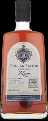 Bouteille de spiritueux : Single Cask Rum 1989 Aged 23 Years (Uitvlugt Distillery) de la marque Duncan Taylor