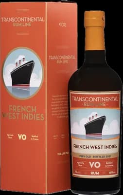 Bouteille de spiritueux : French West Indies VO de la marque Transcontinental Rum Line