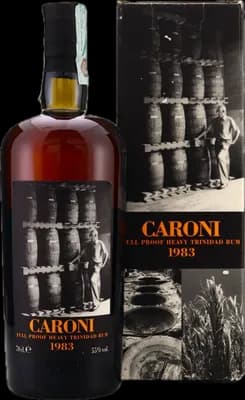 Bouteille de spiritueux : Heavy Trinidad Rum de la marque Caroni