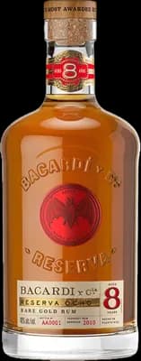 Bouteille de spiritueux : Reserva Ocho Rare Gold Rum de la marque Bacardi