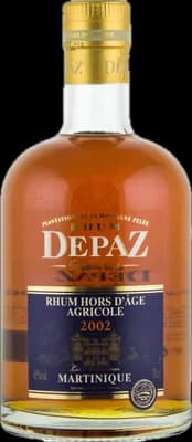 Bouteille de spiritueux : Millésime de la marque Depaz