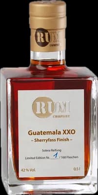 Bouteille de spiritueux : Guatemala XXO de la marque Rum Company
