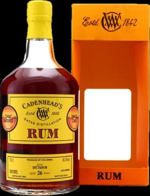 Bouteille de spiritueux : Dictador de la marque Cadenheads