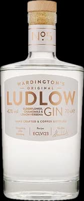 Bouteille de spiritueux : No. 5 Wardington's Original Elderflower, Chamomile & Lemon Verbena de la marque Ludlow