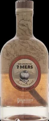 Bouteille de spiritueux : Rhum arrangé des 7 mers Pomme Cannelle de la marque Bigallet