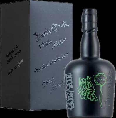 Bouteille de spiritueux : Black Edition Good Luck de la marque Dictador