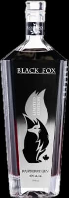 Bouteille de spiritueux : Raspberry Gin de la marque Black Fox