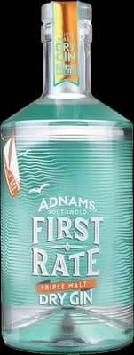 Bouteille de spiritueux : First Rate Triple Malt Dry Gin de la marque Adnams