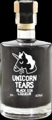 Bouteille de spiritueux : Black Gin Liqueur de la marque Unicorn Tears