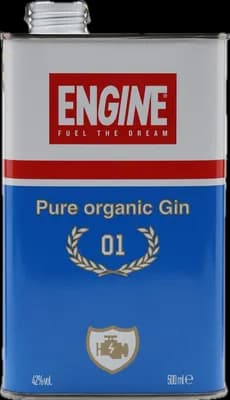 Bouteille de spiritueux : Pure Organic Gin de la marque Engine 