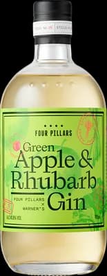 Bouteille de spiritueux : Apple & Rhubarb Gin de la marque Warner's