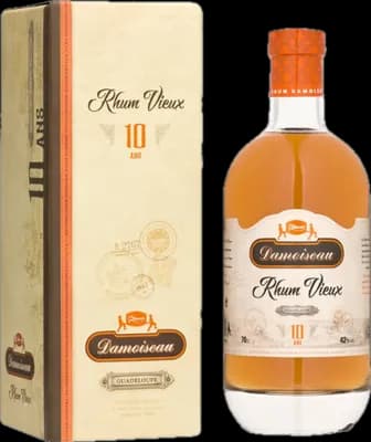 Bouteille de spiritueux : Rhum Vieux 10 ans de la marque Damoiseau