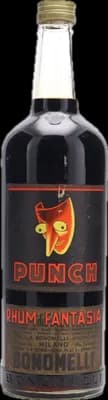 Bouteille de spiritueux : Punch Rhum di Fantasia 1960s de la marque Bonomelli