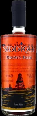 Bouteille de spiritueux : Brown Rum de la marque Siddiqui