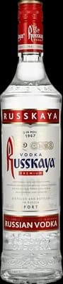 Bouteille de spiritueux : Russian Vodka de la marque Russkaya