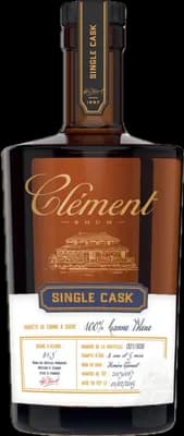 Bouteille de spiritueux : Single Cask 100% Canne Bleue de la marque Clément