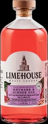 Bouteille de spiritueux : Rhubarb & Ginger Gin de la marque Limehouse
