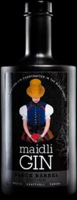 Bouteille de spiritueux : Black Barrel Edition de la marque Maidli Gin