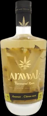 Bouteille de spiritueux : Ananas - Citron vert de la marque Arawak