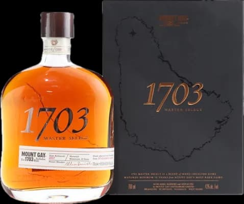 Bouteille de spiritueux : Master Select 1703 de la marque Mount Gay
