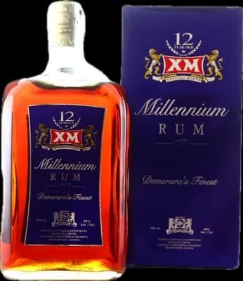 Bouteille de spiritueux : Millennium Rum 12 Years de la marque XM