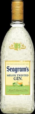 Bouteille de spiritueux : Melon Twisted Gin de la marque Seagram's 