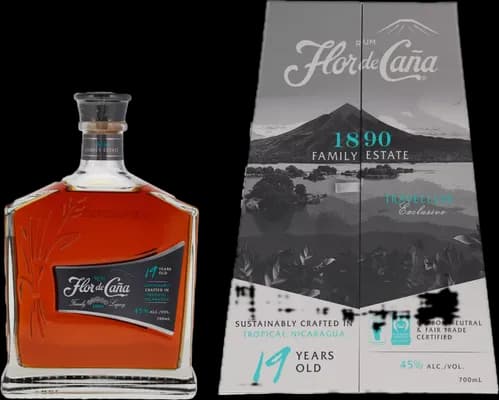 Bouteille de spiritueux : 19 Years Old de la marque Flor de Caña
