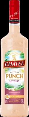 Bouteille de spiritueux : Punch Letchis de la marque Chatel
