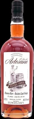 Bouteille de spiritueux : Panama Rum - Recioto Cask Finish de la marque El Ron del Artesano