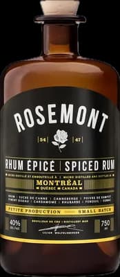Bouteille de spiritueux : Spiced Rum de la marque Rosemont