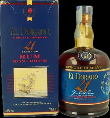 Bouteille de spiritueux : 21 Vintage de la marque Demerara Distillers Ltd