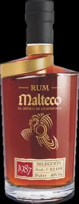 Bouteille de spiritueux : Malteco Seleccion 1987 de la marque Bodegas de America S.A