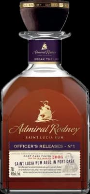 Bouteille de spiritueux : Admiral Rodney Officer's Releases N1 de la marque Saint Lucia Distillers