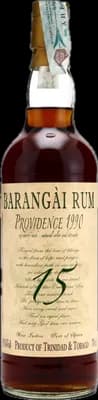 Bouteille de spiritueux : Barangài Providence de la marque Caroni
